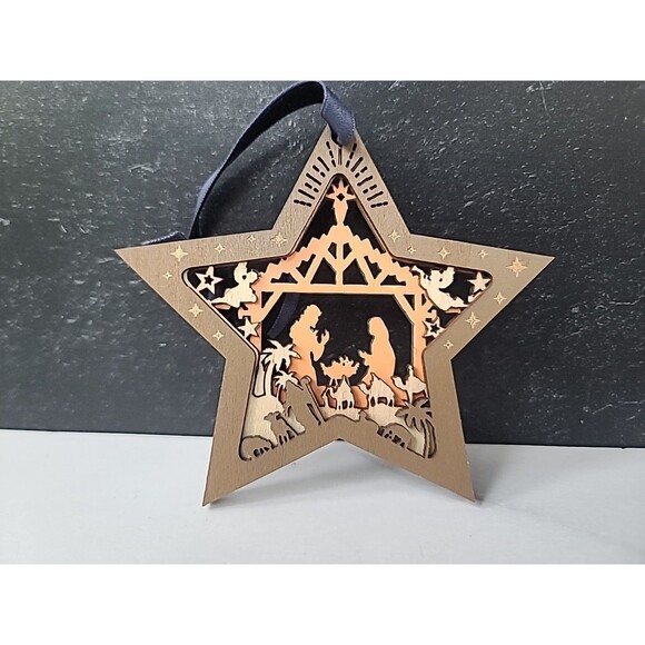 Nativity Scene Christmas Ornament - Picture 2 of 10